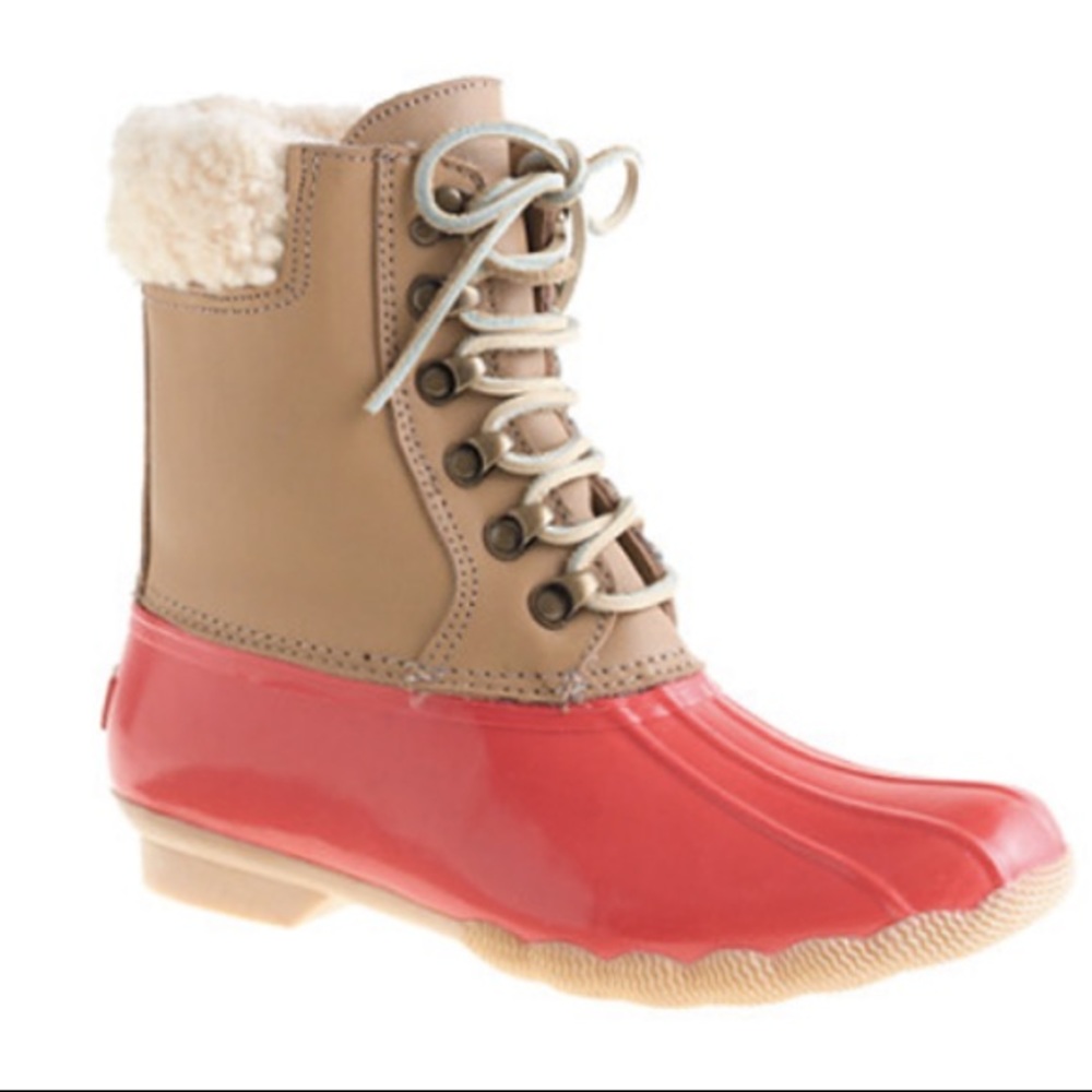 Sperry Tan Winter Rain Boots with Waterproof Design